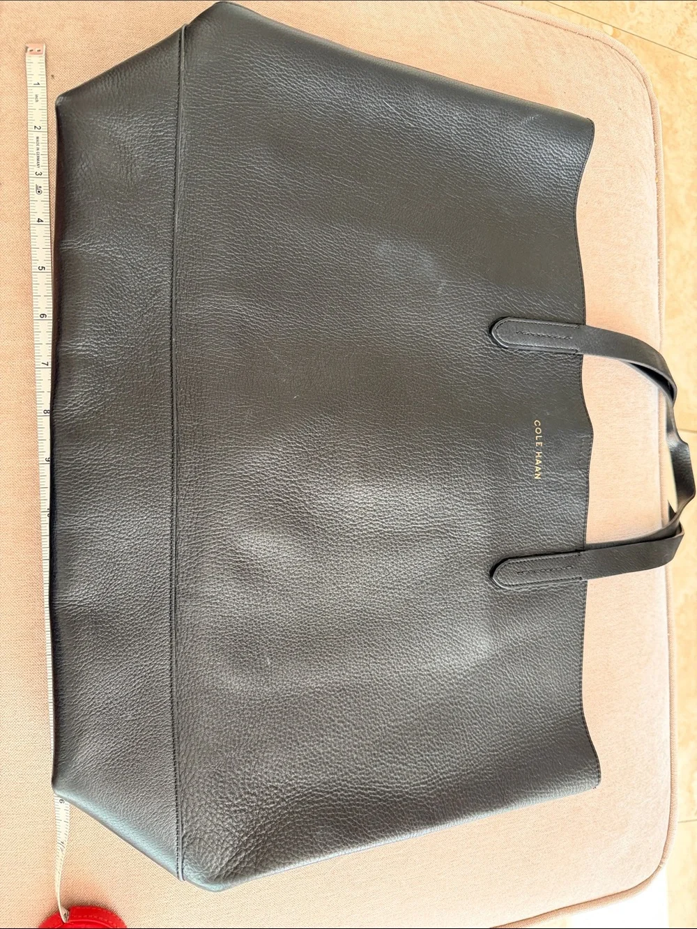 Cole Haan Black Leather Tote Bag